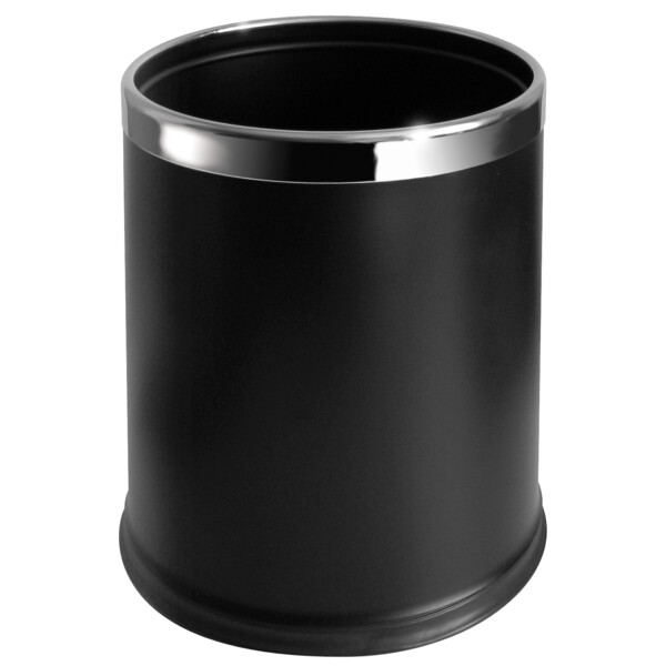 Corbeille ronde 10l noire double paroi - JVD - 899546