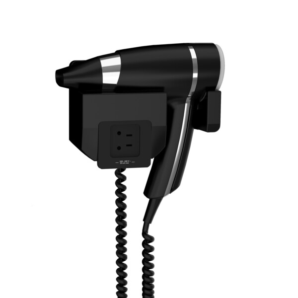 Sèche-cheveux brittony noir + support frontal pr mt - JVD - 8221189