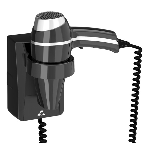 Sèche-cheveux clipper ii noir + support base - JVD - 8221201