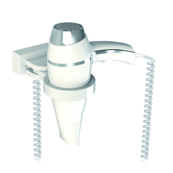 Sèche-cheveux alteo blanc + support universel - JVD - 8221627