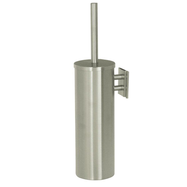 Balai brosse wc + support mural inox brossé - JVD - 8991063