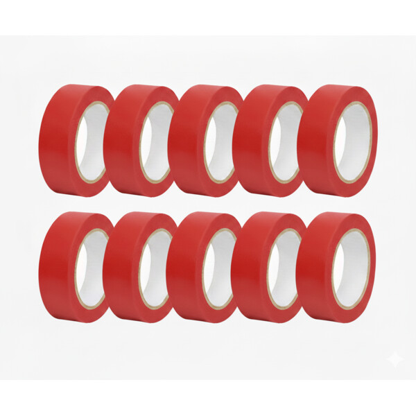 Ruban isolant rouge Klauke 15mm x 10m en PVC et adhésif - usage courant électrique - Klauke - RIS2