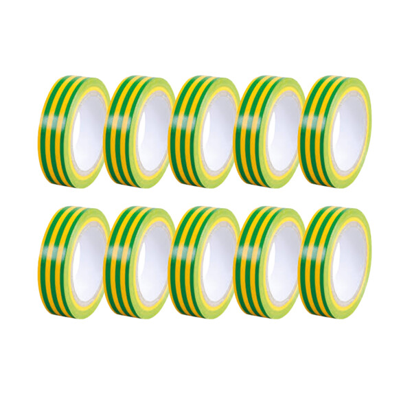 Ruban isolant Vert/Jaune Klauke 15mm x10m PVC adhésif - Usage Courant Électrique - Klauke - RIS54