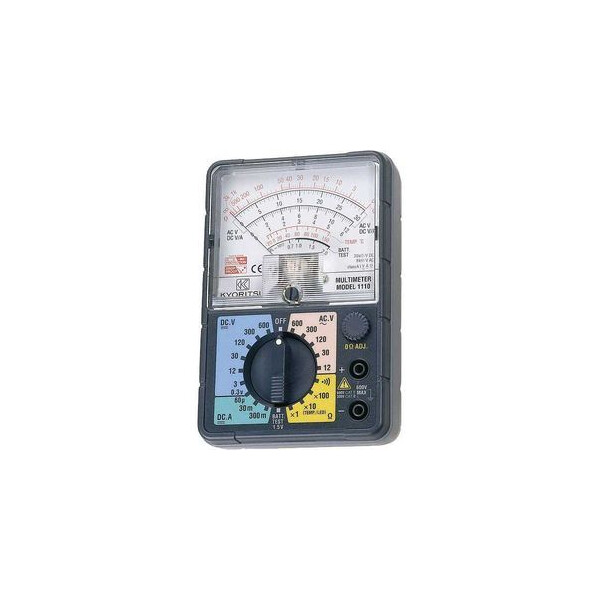 Multimètre analogique 600vca-cc/300macc/300kw/°c (+étui) - Kyoritsu - Kyoritsu - K1110