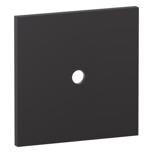 Plaque 1 poste bouton rond Epure noir mat Art d'Arnould - Legrand - ARP67810