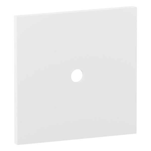 Plaque 1 poste bouton rond Epure blanc satin Art d'Arnould - Legrand - ARP67910