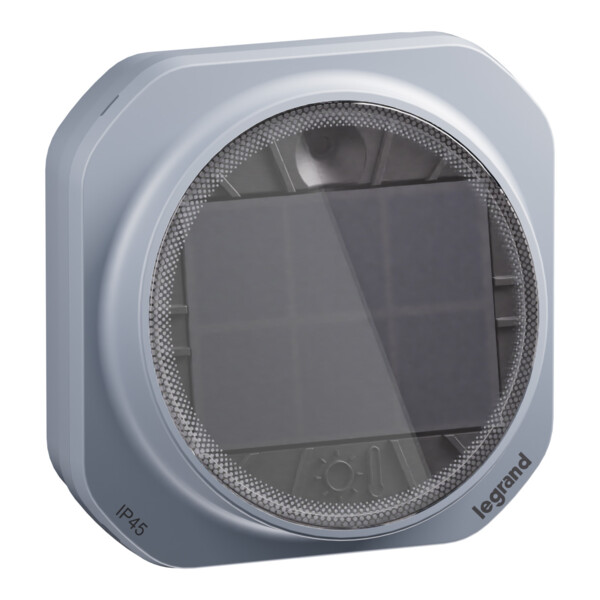 Capteur luminosité et temp. ext. gris avec panneau solaire - Legrand - 069500L