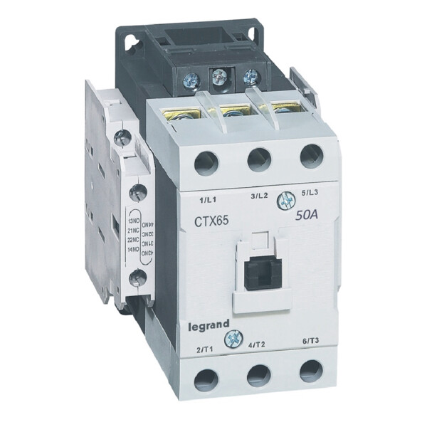 Contacteur de puissance Ctx 3p 50a 2no2nc 24v dc - Legrand - 416141
