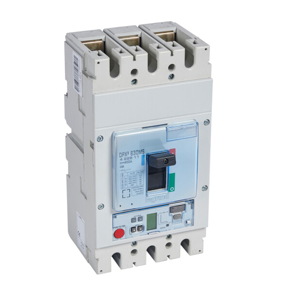 Disjoncteur magnétique seul dpx³ 630 électronique - 3p - icu 70 ka - 400 a - Legrand - 422611