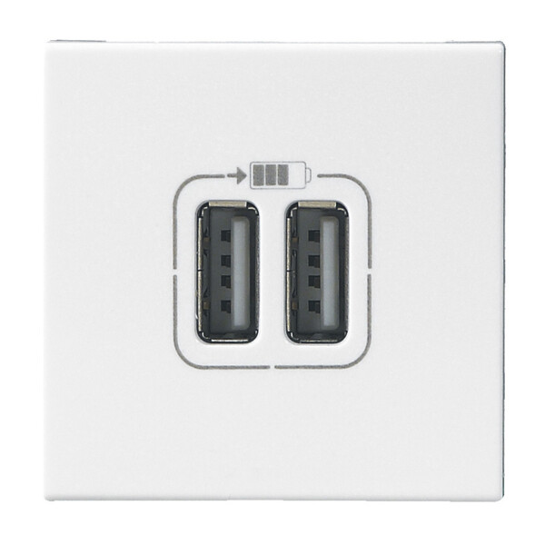 Prise Double USB 1500 mA - Blanc - Composable - Legrand - 099604