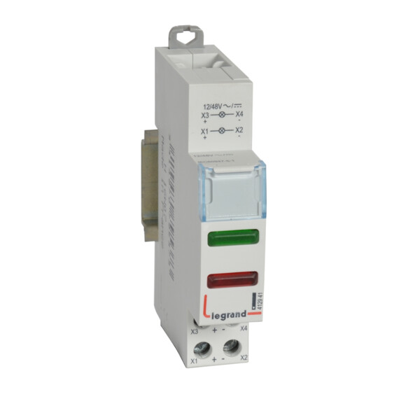 Voyant à led cx³ - double 12/48 v~/= - vert/rouge - 1 module - Legrand - 412941