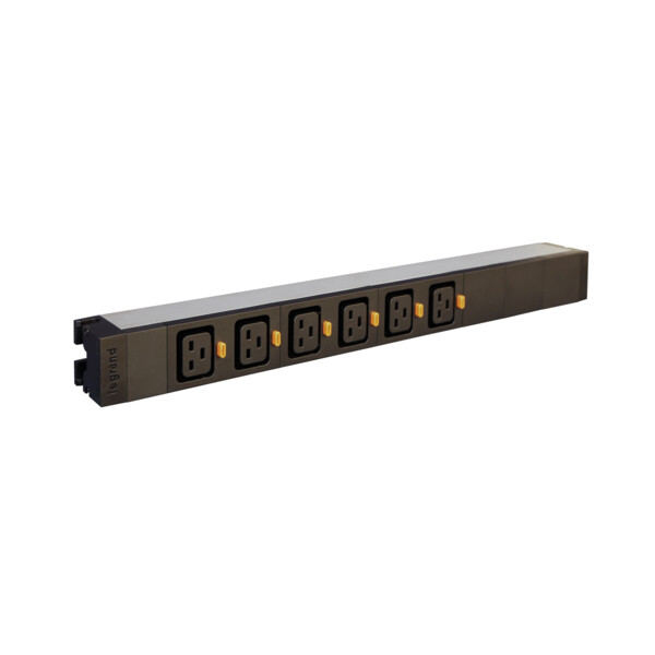 Pdu 19'' 1 u lcs² - 6xc19 - raccordement par bornier - Legrand - 646807