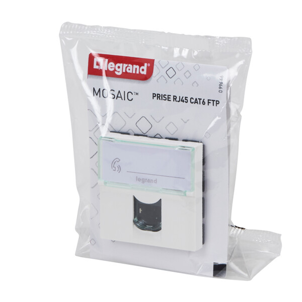Prise rj45 cat6 ftp 2 modules - Legrand - 099646