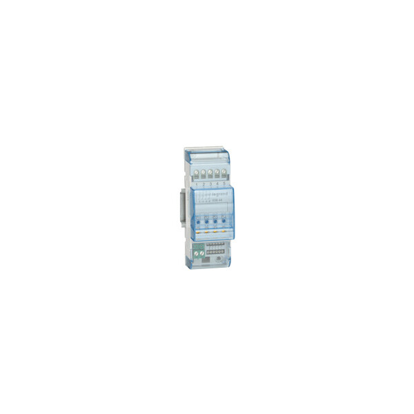 Actionneur 4 relais pour éclairage/moteur MyHOME BUS - 2 modules - Legrand - F411/4
