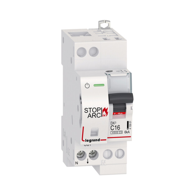 Legrand dx3 disj stop arc 1p+n c16 4500a - 6ka auto - Legrand - 415901