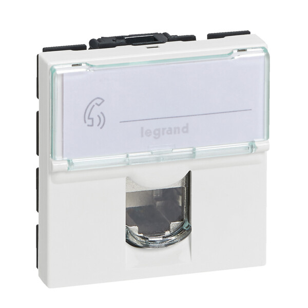 Legrand prise rj45 cat6 stp mosaic blanc composable 2 modules - Legrand - 099627