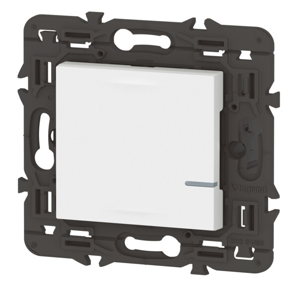 Interrupteur Connecté Mosaic sans Neutre avec Variateur et Netatmo - Blanc - Legrand - 077701LA