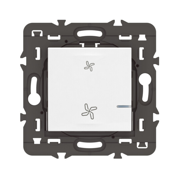 Commande sans fil VMC connectée Mosaic With Netatmo, blanc, sans plaque - Legrand - 077707LA