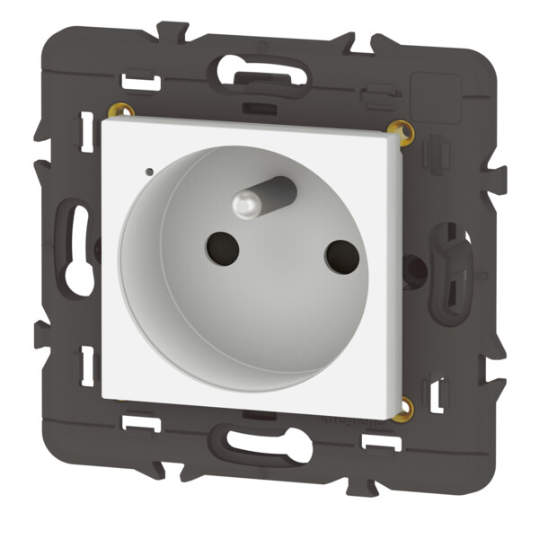 Prise de courant Connectée Mosaic With Netatmo 16A avec Suivi de Consommation - Compatible App Home + Control - Legrand - 077711LA