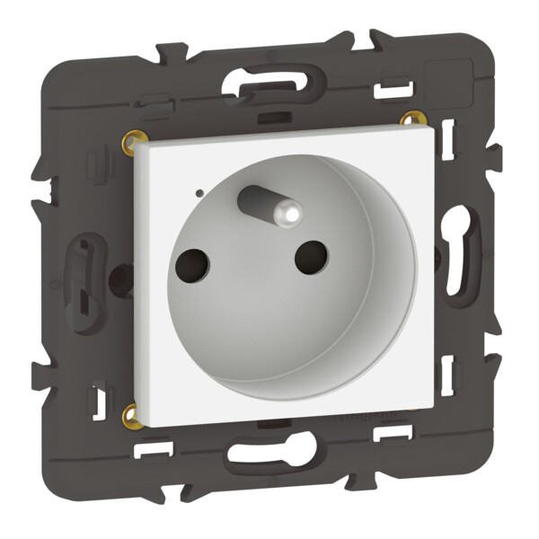 Prise de courant Connectée Mosaic With Netatmo 16A avec Suivi de Consommation - Compatible App Home + Control - Legrand - 077711LA