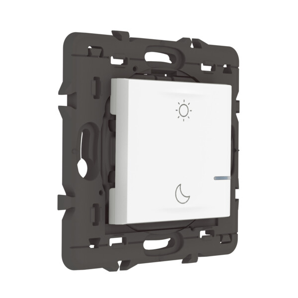 Commande sans fil Lever/Coucher Mosaic blanc, compatible Netatmo, à équiper de plaque - Legrand - 077718LA