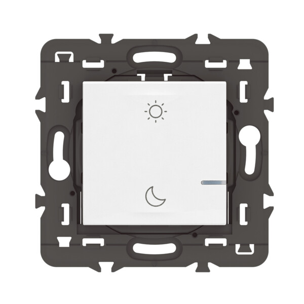 Commande sans fil Lever/Coucher Mosaic blanc, compatible Netatmo, à équiper de plaque - Legrand - 077718LA