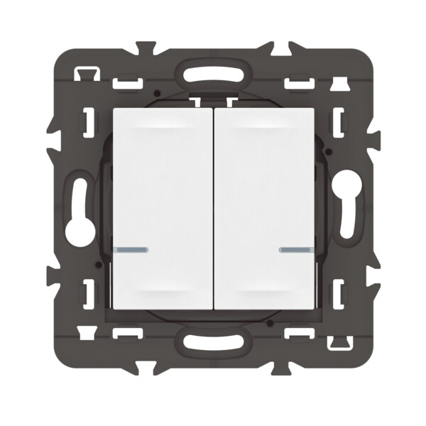 Commande Double Sans Fil Mosaic With Netatmo, Éclairage/Prise, Blanc - Legrand - 077724LA