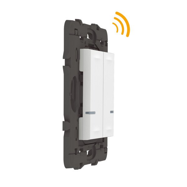 Commande Double Sans Fil Mosaic With Netatmo, Éclairage/Prise, Blanc - Legrand - 077724LA