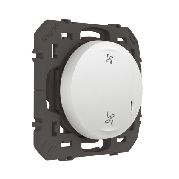 Commande sans fil VMC Dooxie With Netatmo, connectée, blanche, sans plaque - Legrand - 600020A