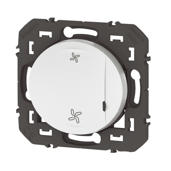 Commande sans fil VMC Dooxie With Netatmo, connectée, blanche, sans plaque - Legrand - 600020A