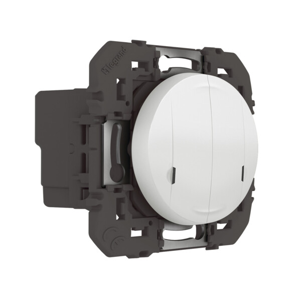 Interrupteur double connecté avec Neutre Dooxie With Netatmo 2x250W compatible Home + Control - Blanc - Legrand - 600082A