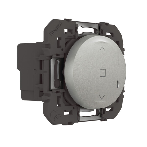 Interrupteur connecté pour volet roulant Dooxie With Netatmo, effet aluminium - Legrand - 600186A