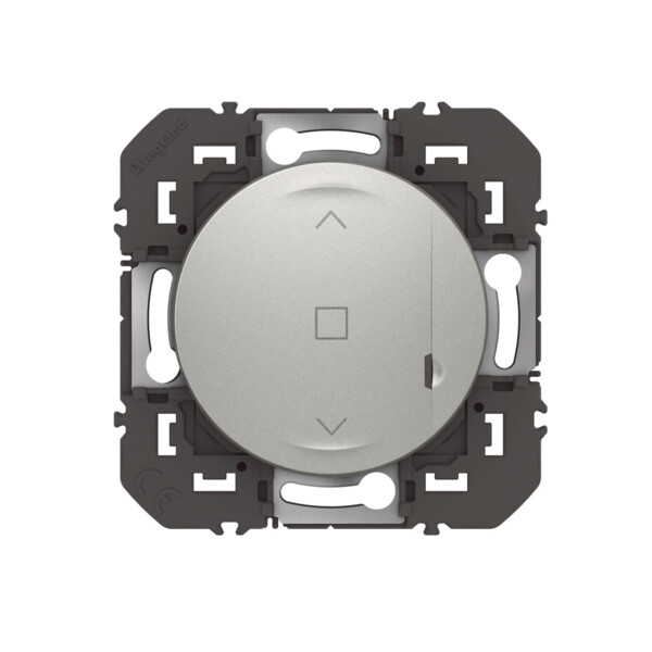 Interrupteur connecté pour volet roulant Dooxie With Netatmo, effet aluminium - Legrand - 600186A