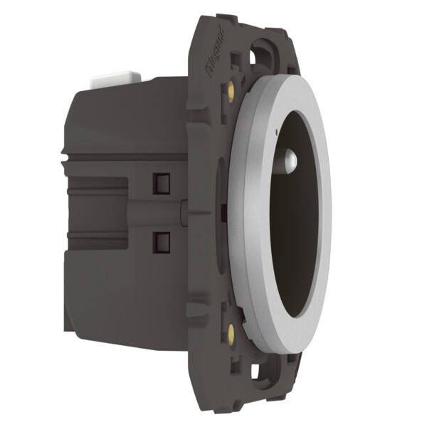 Prise de courant connectée Dooxie With Netatmo 16A avec suivi conso, effet alu, compatible Home + Control - Legrand - 600491A