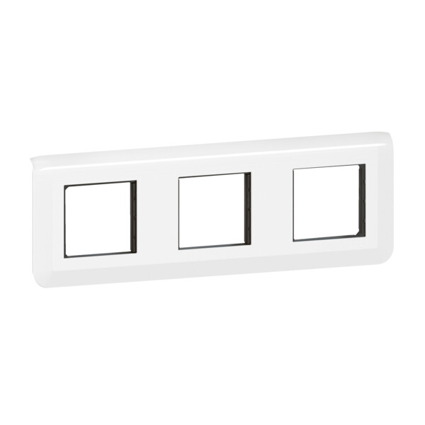 Mosaic support + plaque 3x2 modules montage horizontal blanc - Legrand - 099476
