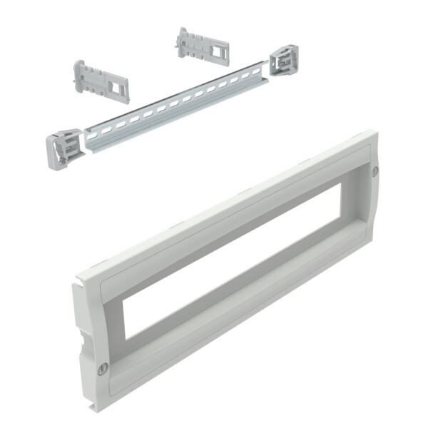 Legrand - chassis a composer plastron modulaire plastique haut 150  larg 600 avec rail - Legrand - 433051