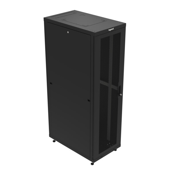 Legrand - 47u 600x1000 ral 9005 avec portes, panneaux lateraux, pieds, kit mise a la terre - Legrand - 446804