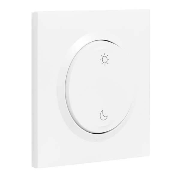 Commande sans fil/pile Lever/Coucher Dooxie Netatmo - autonome, extra-plate, blanche - Legrand - 600084L