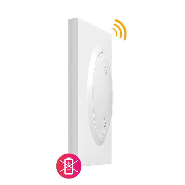 Commande sans fil/pile Lever/Coucher Dooxie Netatmo - autonome, extra-plate, blanche - Legrand - 600084L
