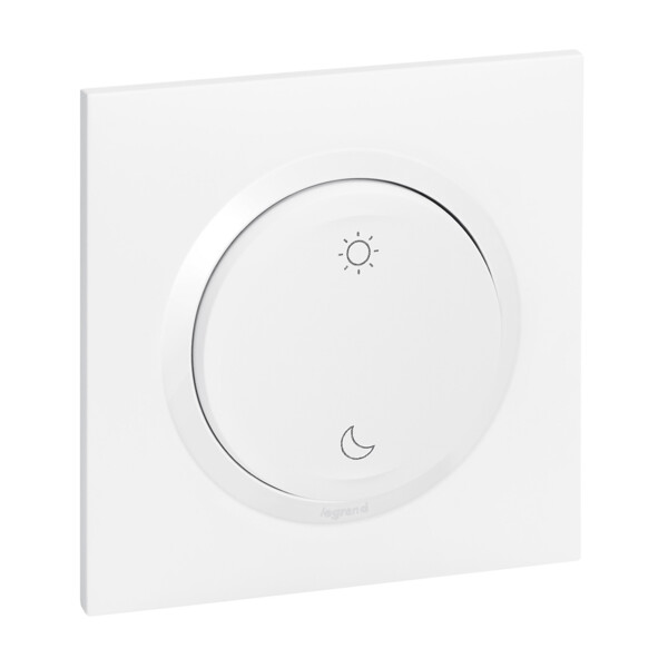 Commande sans fil/pile Lever/Coucher Dooxie Netatmo - autonome, extra-plate, blanche - Legrand - 600084L