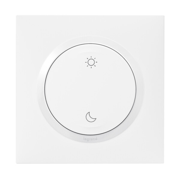 Commande sans fil/pile Lever/Coucher Dooxie Netatmo - autonome, extra-plate, blanche - Legrand - 600084L