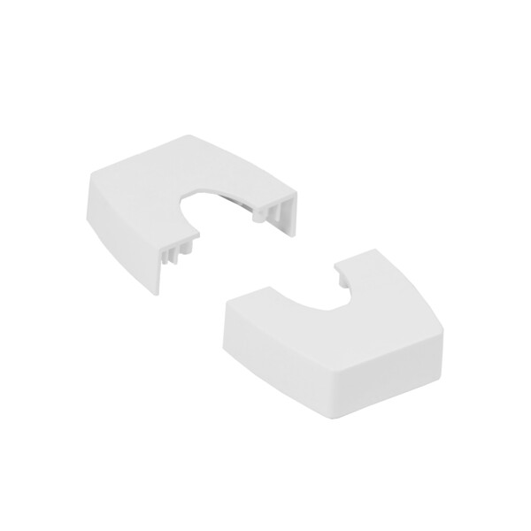 Chapeau compatible ovaline colonnette t2 2x45mm ou 1x80mm - blanc - Legrand - 980976