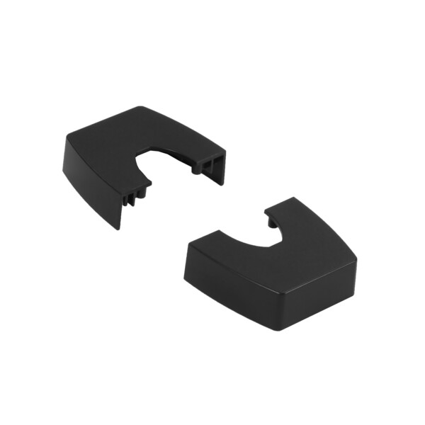 Chapeau compatible ovaline colonnette t2 2x45mm ou 1x80mm - noir - Legrand - 980978
