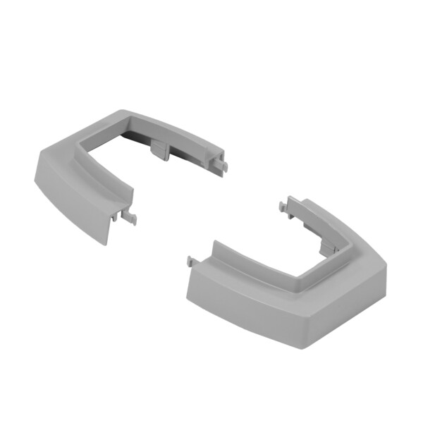 Socle ou cache plafond pour colonne ou colonnette 2x45mm ou 1x80mm - gris - Legrand - 980986