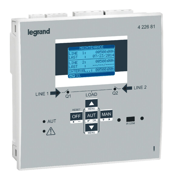Base pour boîtier d'automatisme pour 3 sources et 5 disjoncteurs et services - Legrand - 422681