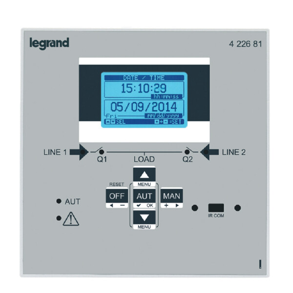 Base pour boîtier d'automatisme pour 3 sources et 5 disjoncteurs et services - Legrand - 422681