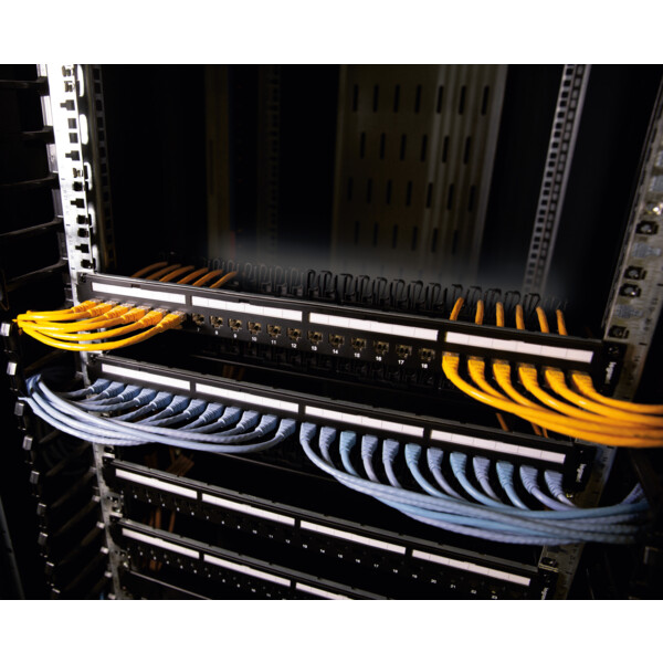 Panneau de brassage linkeo c à équiper de 24 connecteurs rj45 keystone - Legrand - 632850