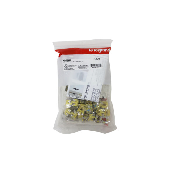 Lot de 25 connecteurs rj45 hd jack catégorie 6a stp - Legrand - HDJS6A25