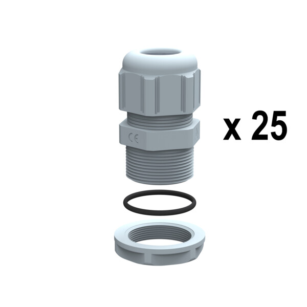 Presse-étoupes plastique ip68 pg11 ral7001 - unité par quantité 25 - Legrand - 381810