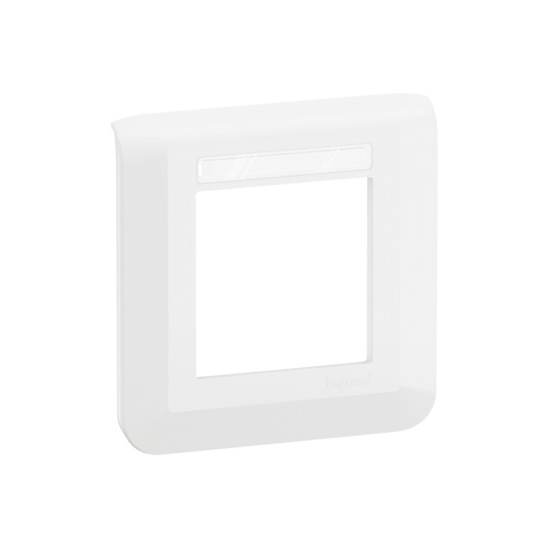 Plaque 2 modules porte-etiquette integre - Legrand - 078850L